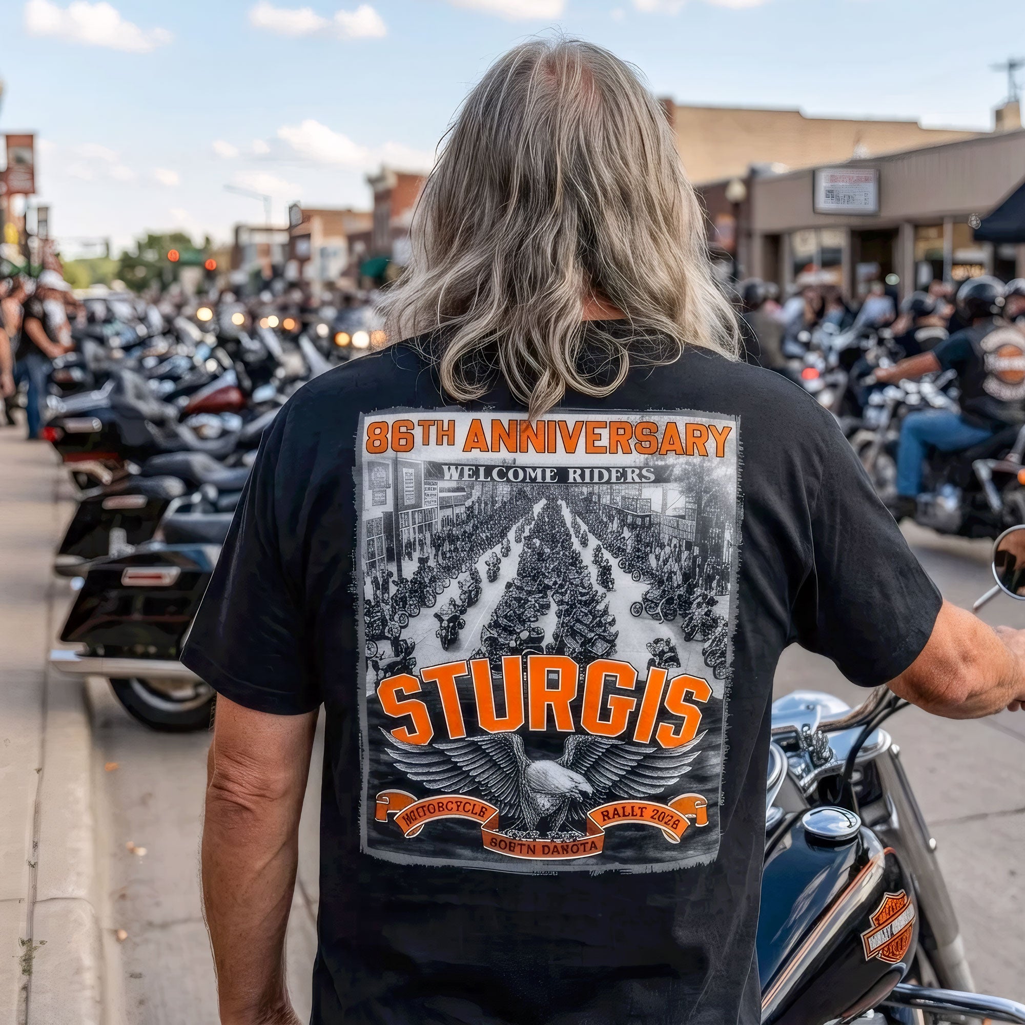 2026 Sturgis Motorcycle Rally Main Street Mens Black T-Shirt SPB1222