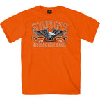 2026 Sturgis Motorcycle Rally Main Street Mens Orange T-Shirt SPB1223