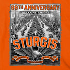 2026 Sturgis Motorcycle Rally Main Street Mens Orange T-Shirt SPB1223