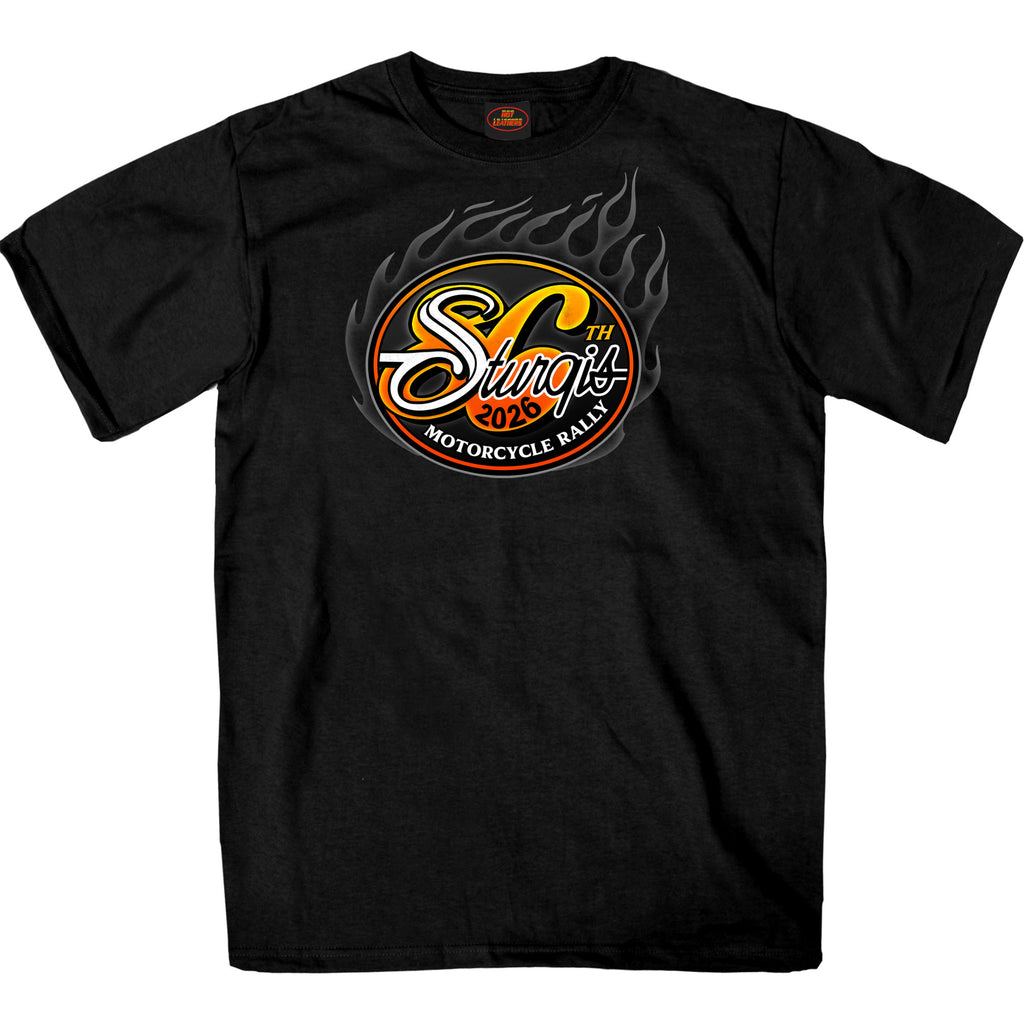2026 Sturgis Motorcycle Rally Rally Logo Mens Black T-Shirt SPB1224
