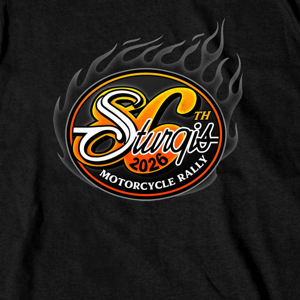 2026 Sturgis Motorcycle Rally Rally Logo Mens Black T-Shirt SPB1224