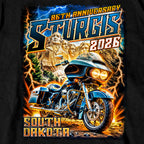 2026 Sturgis Motorcycle Rally Rushmore Mens Black T-Shirt SPB1226
