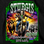 2026 Sturgis Motorcycle Rally Skull Chaser Numone Mens Black T-Shirt SPB1230