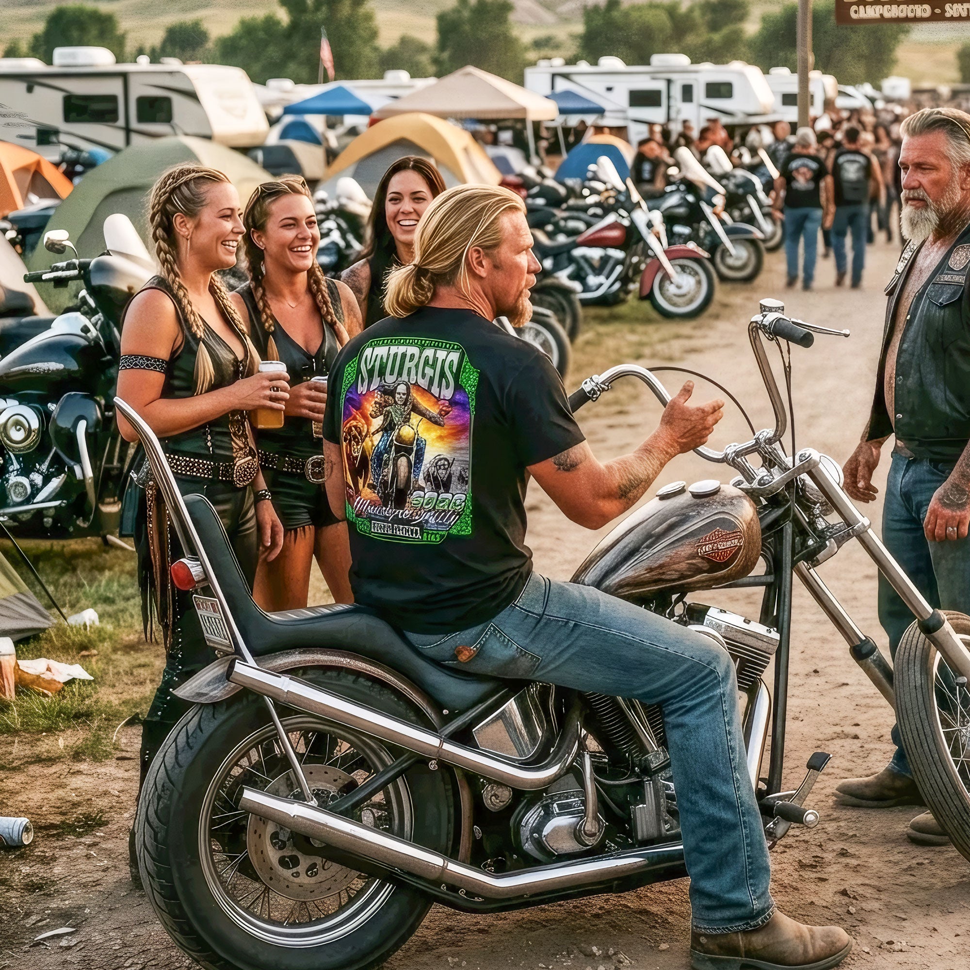 2026 Sturgis Motorcycle Rally Skull Chaser Numone Mens Black T-Shirt SPB1230