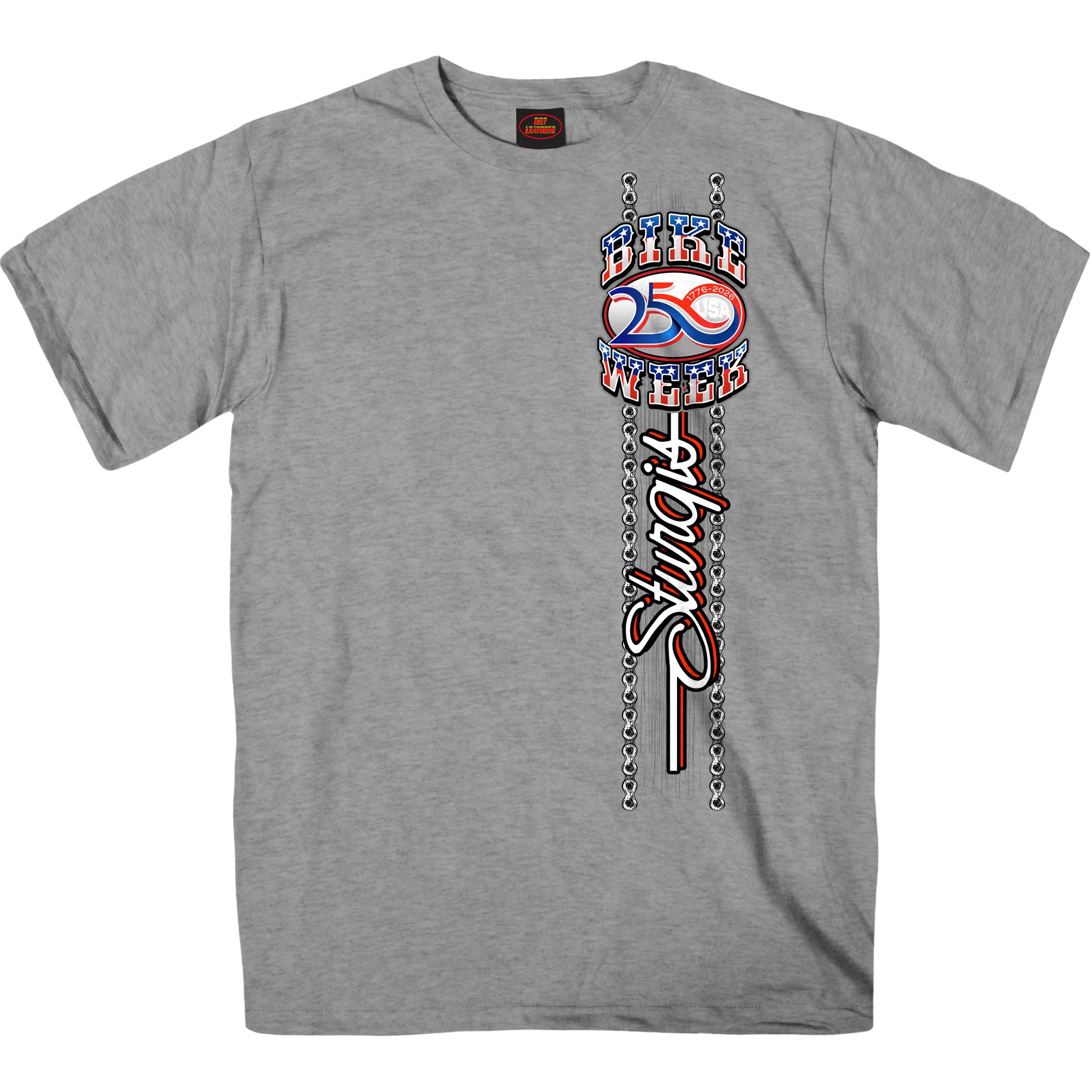 2026 Sturgis Motorcycle Rally Uncle Sam Mens Heather Grey T-Shirt SPB1236