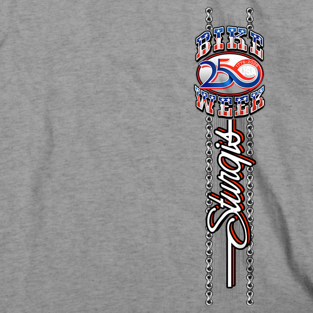 2026 Sturgis Motorcycle Rally Uncle Sam Mens Heather Grey T-Shirt SPB1236