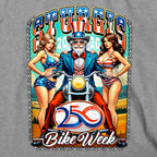 2026 Sturgis Motorcycle Rally Uncle Sam Mens Heather Grey T-Shirt SPB1236