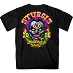 2026 Sturgis Motorcycle Rally Crazy Clown Mens Black T-Shirt SPB1237