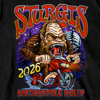 2026 Sturgis Motorcycle Rally Bigfoot Biker SS  Mens BlackT-Shirt SPB1242