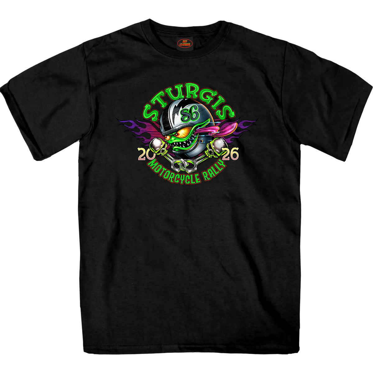 2026 Sturgis Motorcycle Rally Bobber Monster Mens Black T-Shirt SPB1243