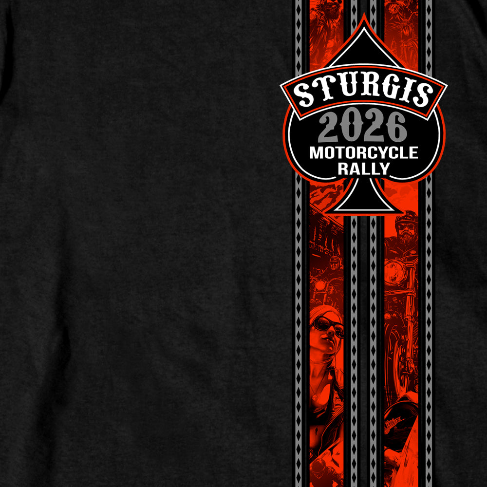2026 Sturgis Motorcycle Rally Couples Ride  SS Mens Black T-Shirt SPB1246