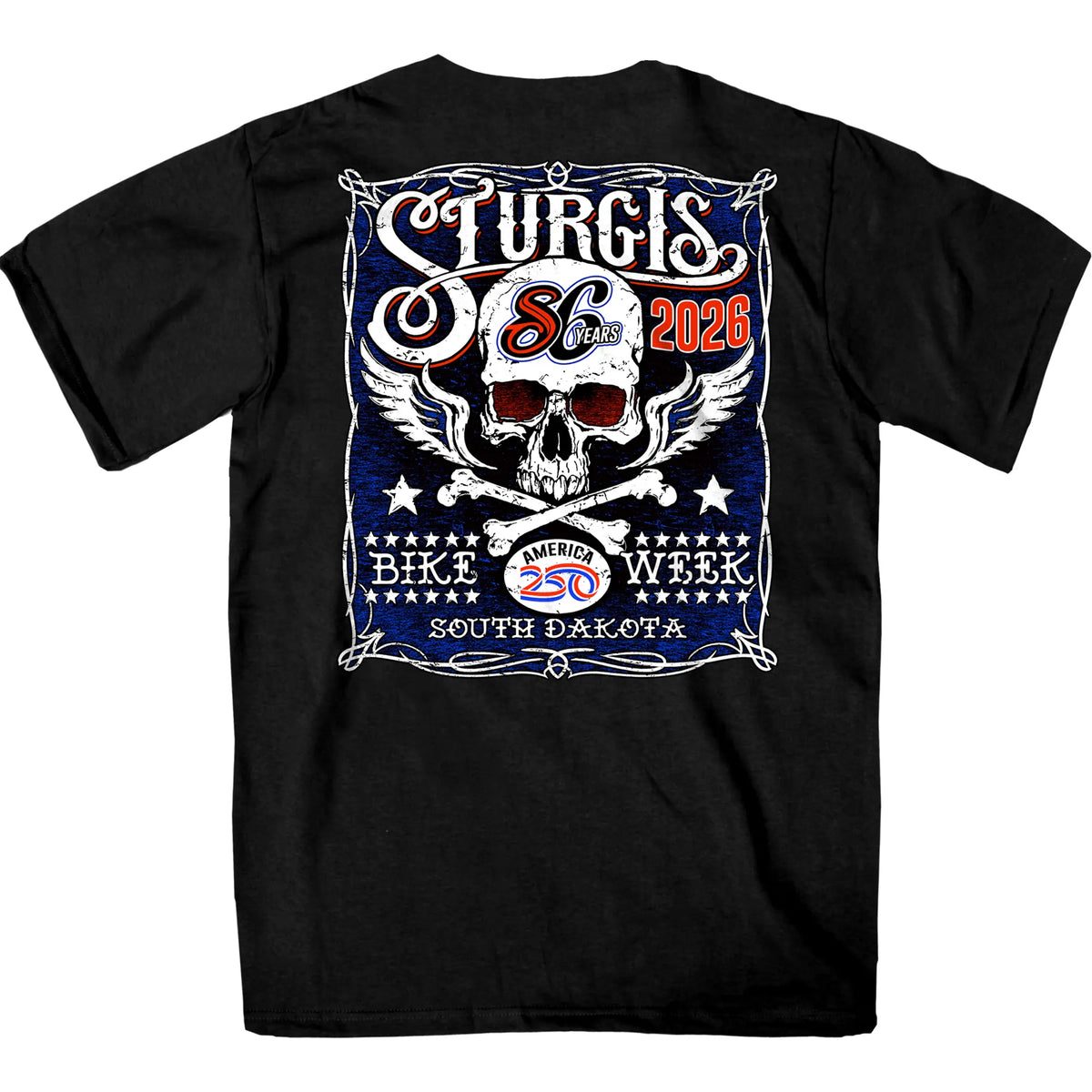 2026 Sturgis Motorcycle Rally Posion Label SS Mens Black T-Shirt SPB1252