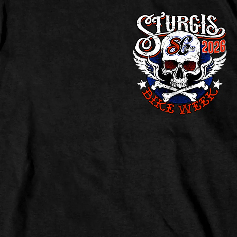 2026 Sturgis Motorcycle Rally Posion Label SS Mens Black T-Shirt SPB1252