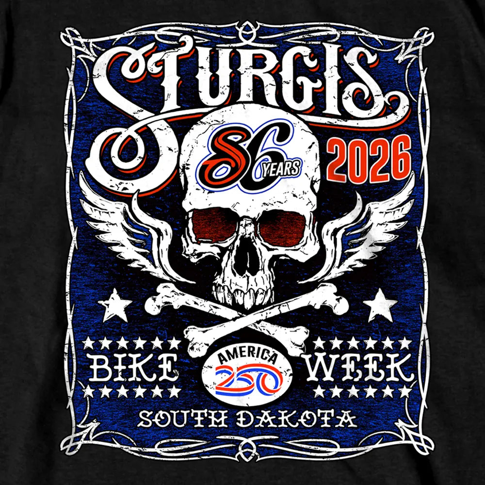 2026 Sturgis Motorcycle Rally Posion Label SS Mens Black T-Shirt SPB1252
