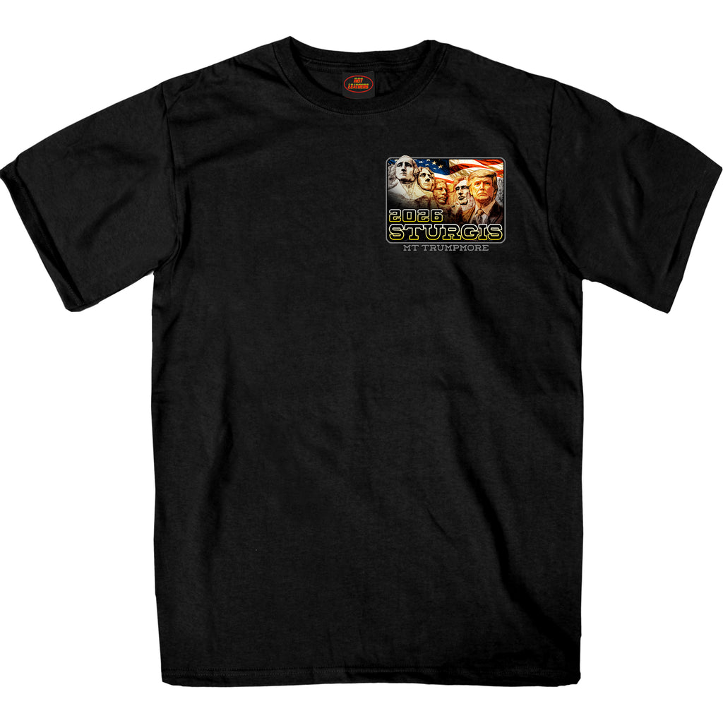 2026 Sturgis Motorcycle Rally Trumpmore Mens Black T-Shirt SPB1261