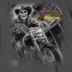 2025 Sturgis Motorcycle Rally #1 Ghost Rider  Charcoal Men's Long Sleeve Shirt