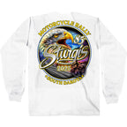 2025 Sturgis Motorcycle Rally Scenic Eagle LS White Mens T-Shirt SPB2117