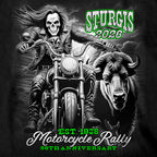 2026 Sturgis Motorcycle Rally Skull Chaser Mens Black Long Sleeve Shirt SPB2134
