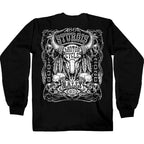 2026 Sturgis Motorcycle Rally Bison Skull Mens Black Long Sleeve Shirt SPB2135