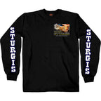 2026 Sturgis Motorcycle Rally Trumpmore Mens Black Long Sleeve Shirt SPB2138