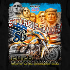 2026 Sturgis Motorcycle Rally Trumpmore Mens Black Long Sleeve Shirt SPB2138