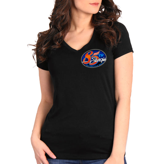 2025 Sturgis Motorcycle Rally Rally Logo Black Ladies Tee