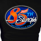2025 Sturgis Motorcycle Rally Rally Logo Black Ladies Tee