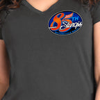2025 Sturgis Motorcycle Rally Rally Logo Charcoal Ladies Tee