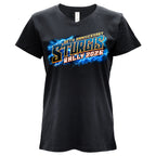 2026 Sturgis Motorcycle Rally Rushmore Ladies Black SS V neck T-Shirt SPL1947