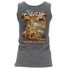 2026 Sturgis Motorcycle Rally Attractions Ladies Gray Tank Top SPL2899