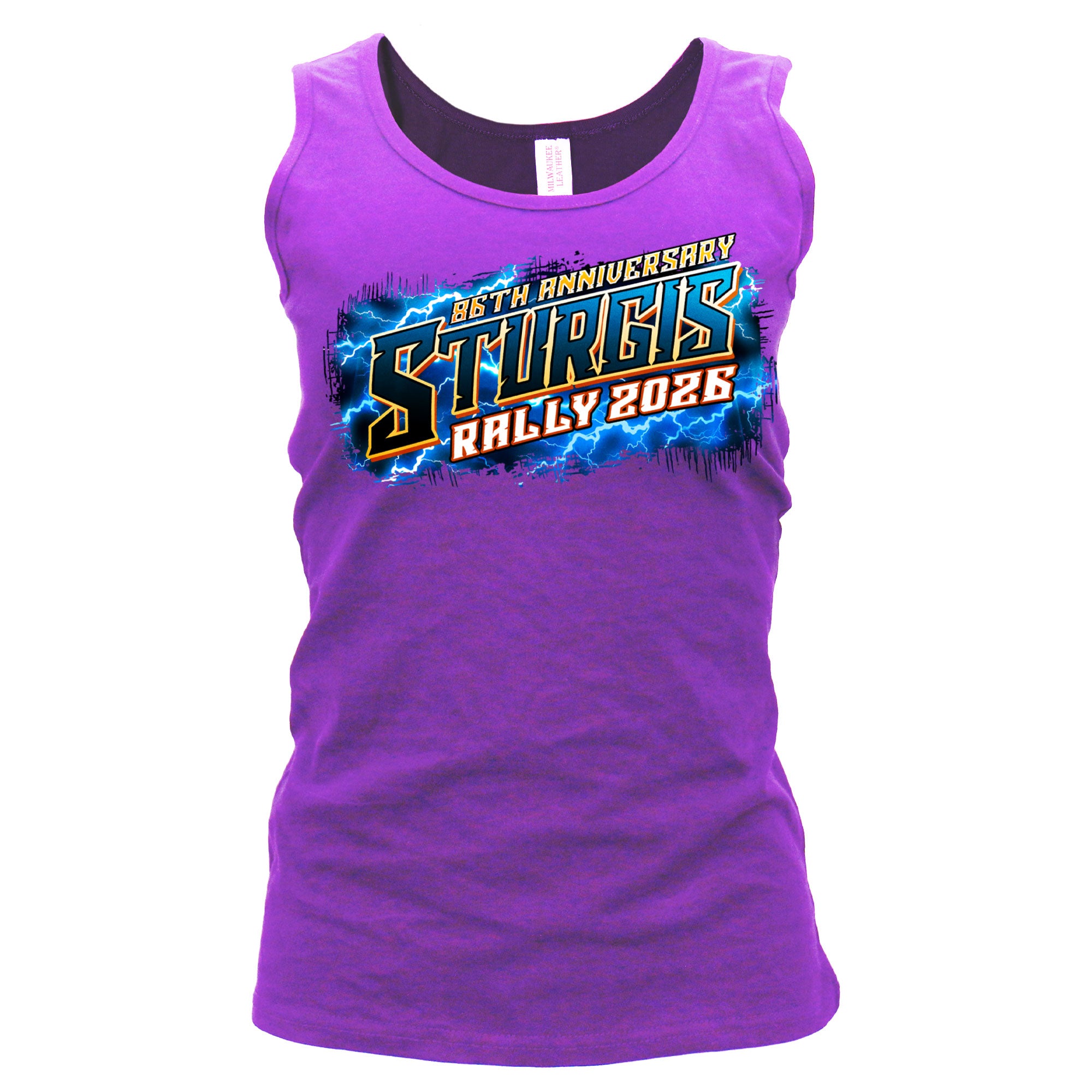 2026 Sturgis Motorcycle Rushmore Ladies Purple Tank Top SPL2904