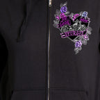 2026 Sturgis Motorcycle Rally Butterflies and roses Black Zip up Hoodie SPL4891