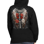 2026 Sturgis Motorcycle Rally Leather Wings Black Zip up Hoodie SPL4893