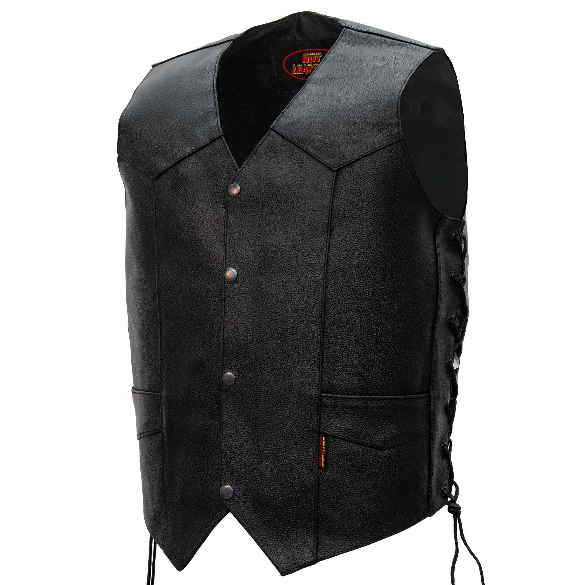 Hot Leathers VSM1022 Men's Motorcycle Black 'Conceal and Carry' Leathe