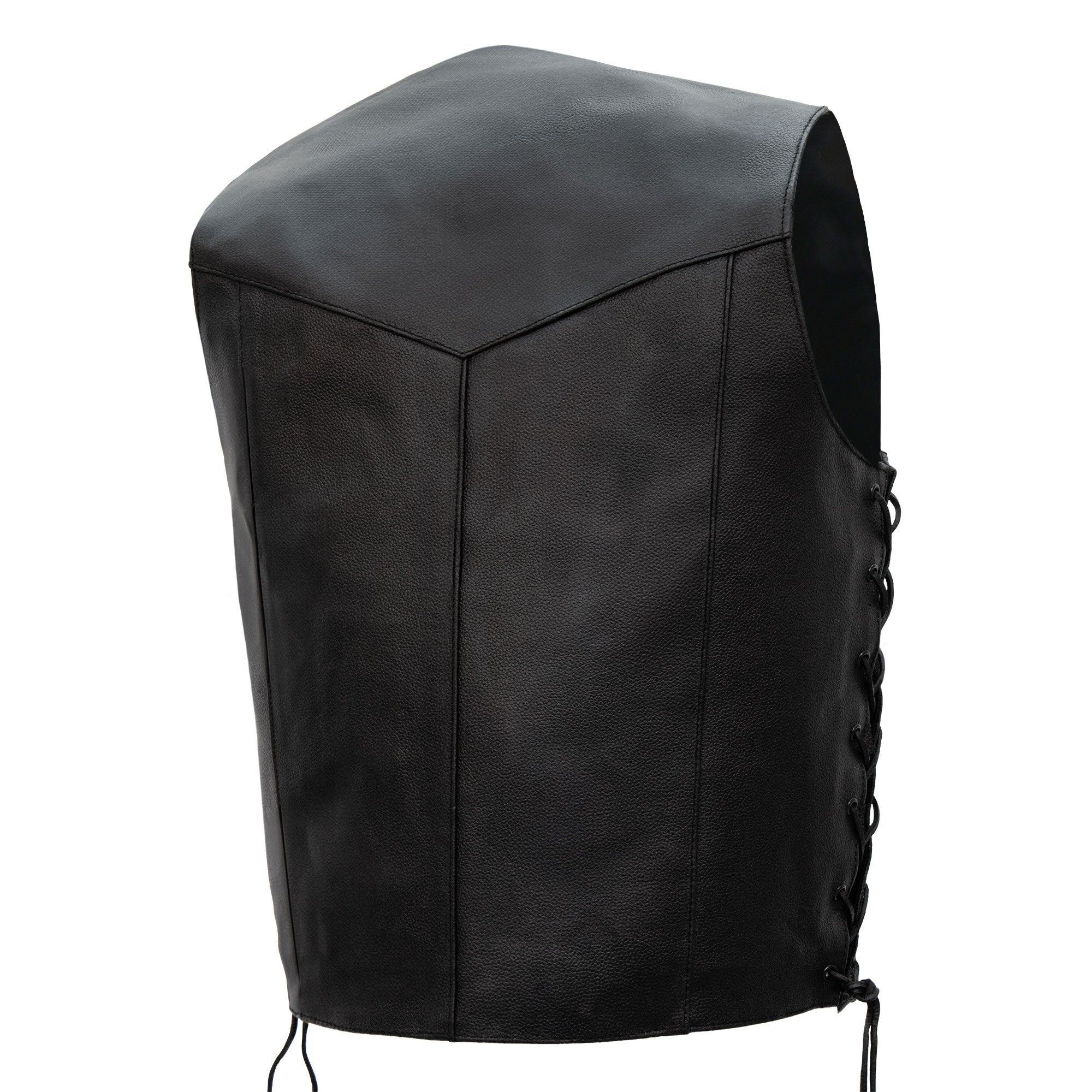 Hot Leathers VSM1022 Men's Motorcycle Black 'Conceal and Carry' Leather Biker Vest