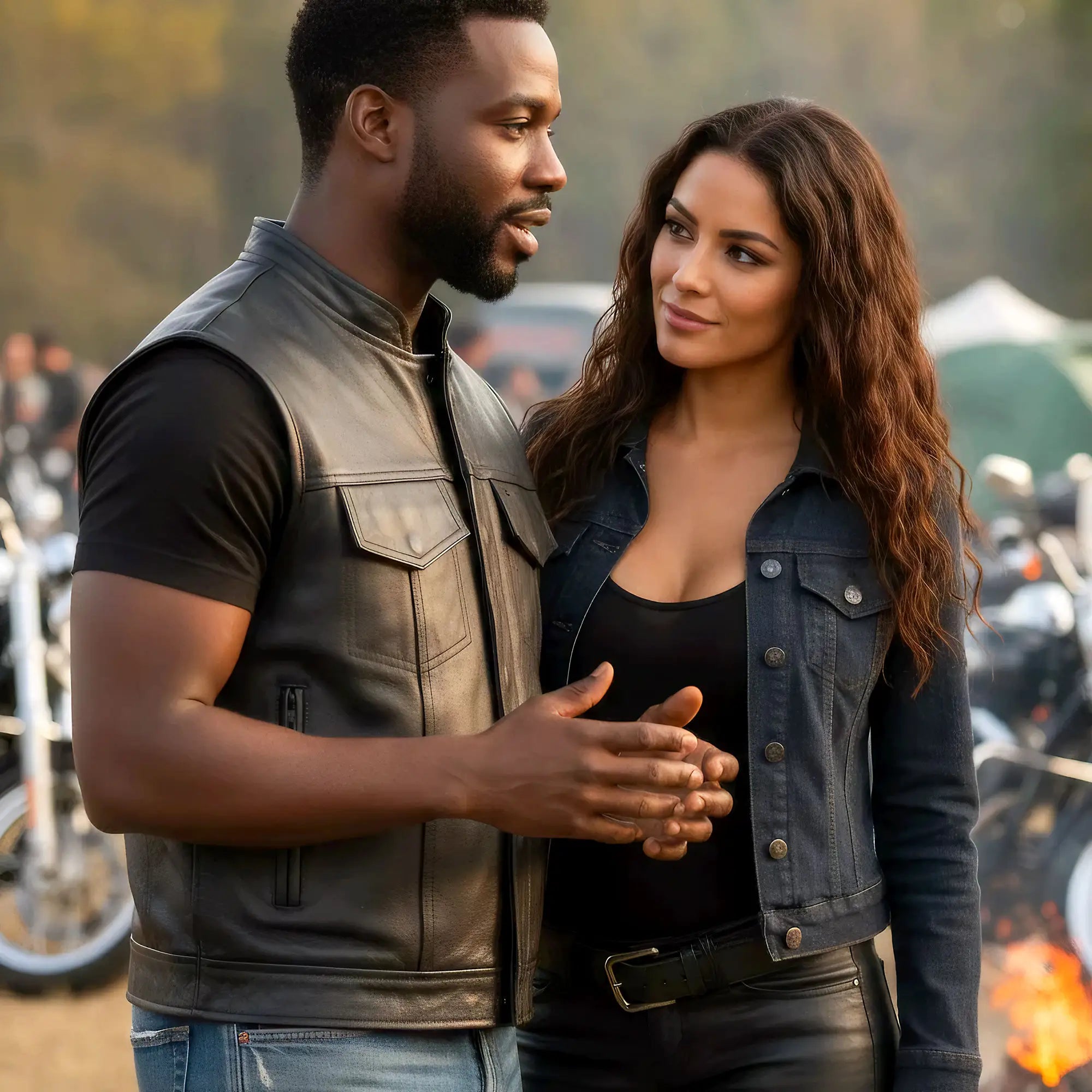 Hot Leathers VSM1054 Men’s Black 'Skull Flag' Motorcycle Club style Conceal and Carry Leather Biker Vest