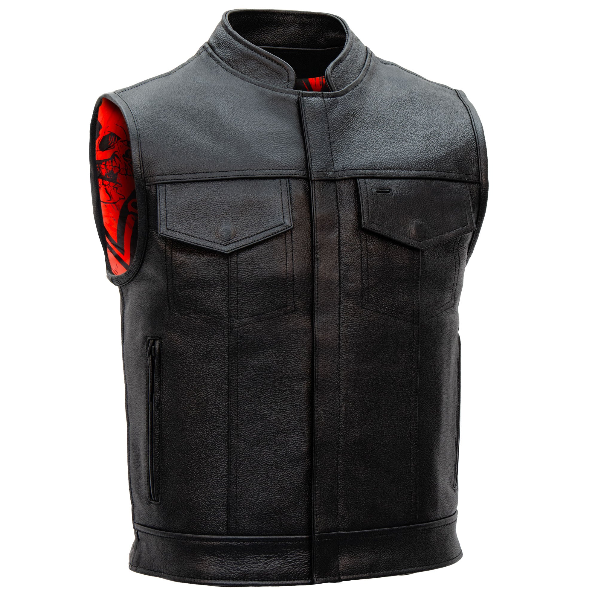VEST M OVER TOP SKULL LINER CC – Hot Leathers