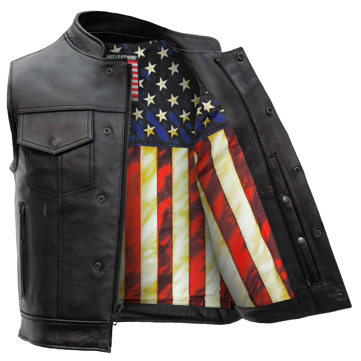 Shop Leather Motorcycle Vests – Biker & Riding Vests | Hot Leathers ...