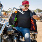 Hot Leathers VSM1057 Men’s Black 'Mexican Blanket' Motorcycle Club Style Conceal and Carry Leather Biker Vest