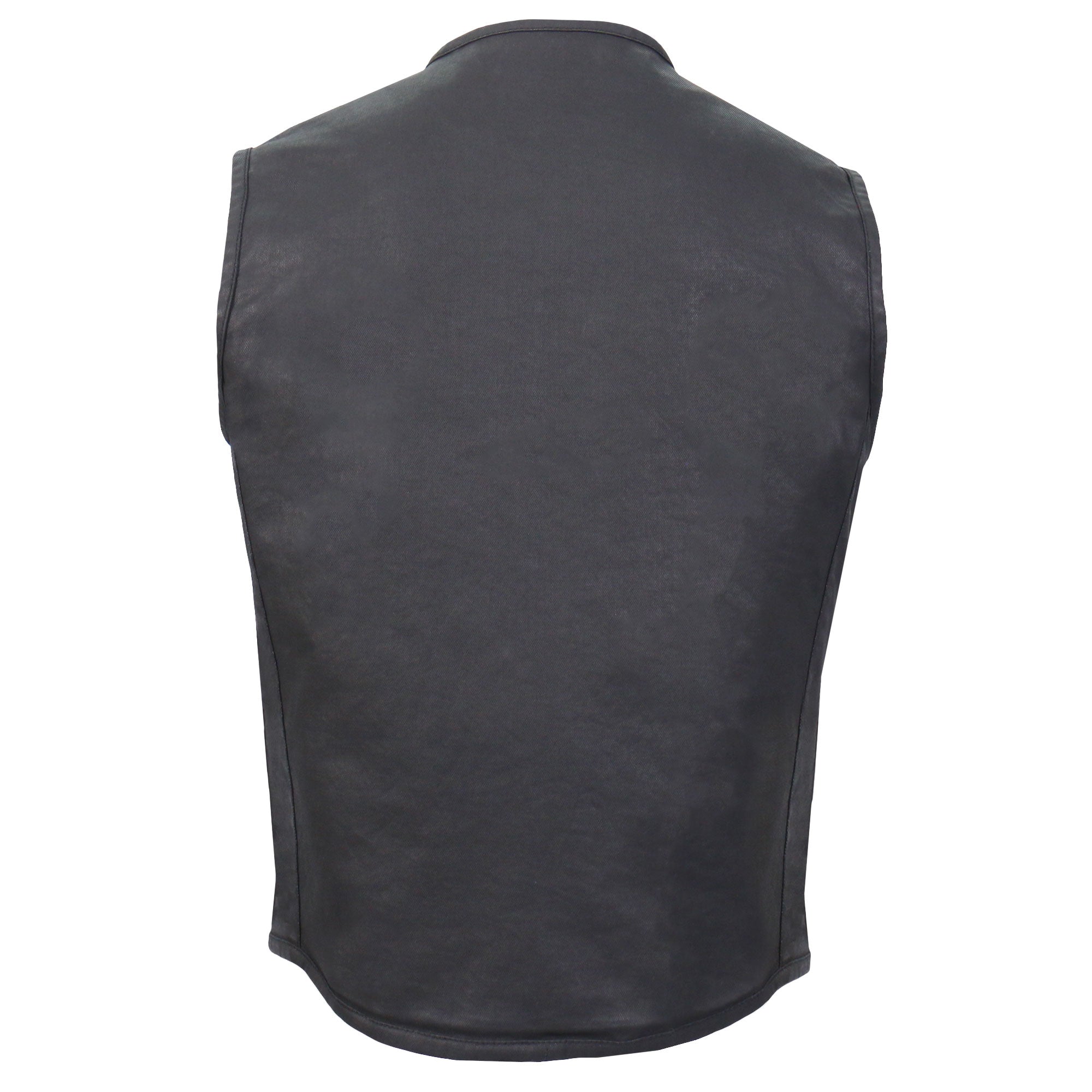 Hot Leathers Waxed Cotton C Neck Vest