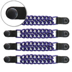 VXA1001- 4 PC SET VEST EXT PURPLE GLITTER PURPLE 4