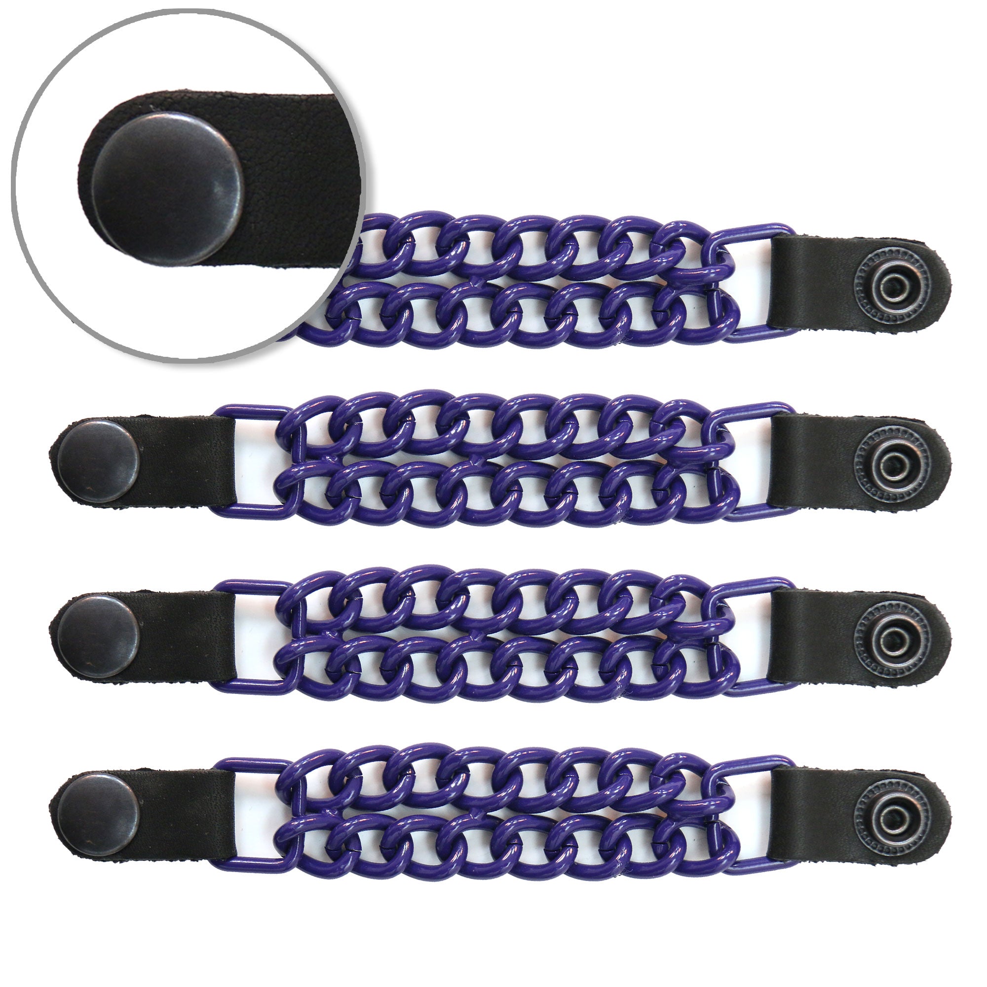 VXA1001- 4 PC SET VEST EXT PURPLE GLITTER PURPLE 4