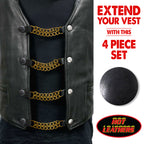 VXA1002- 4 PC SET VEST EXT ANTIQUE GOLD GOLD 4