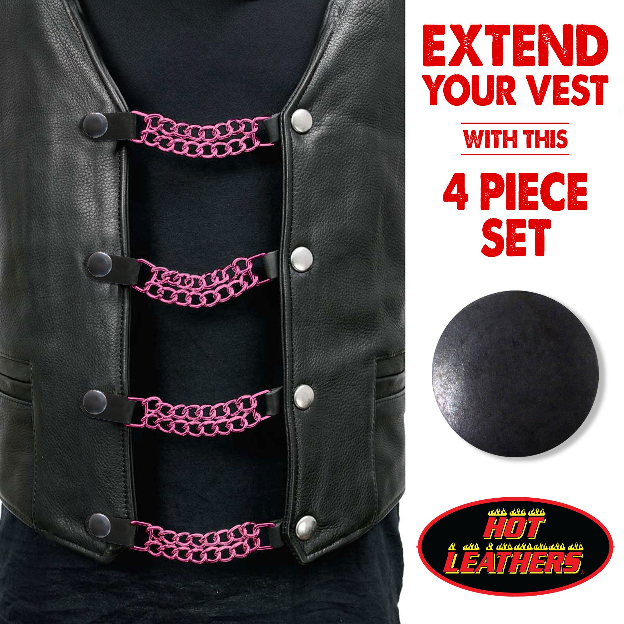 VXA1005- 4 PC SET VEST EXT PINK PINK 4