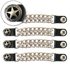 VXC1001- 4 PC SET VEST EXT WESTERN STAR SILVER 4