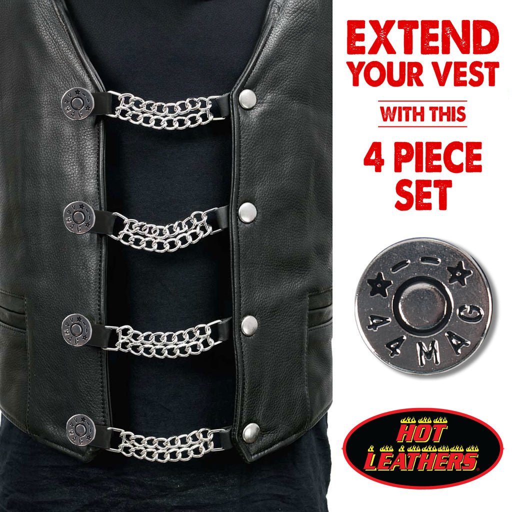 VXC1003- 4 PC SET VEST EXT 44 MAGNUM SILVER 4