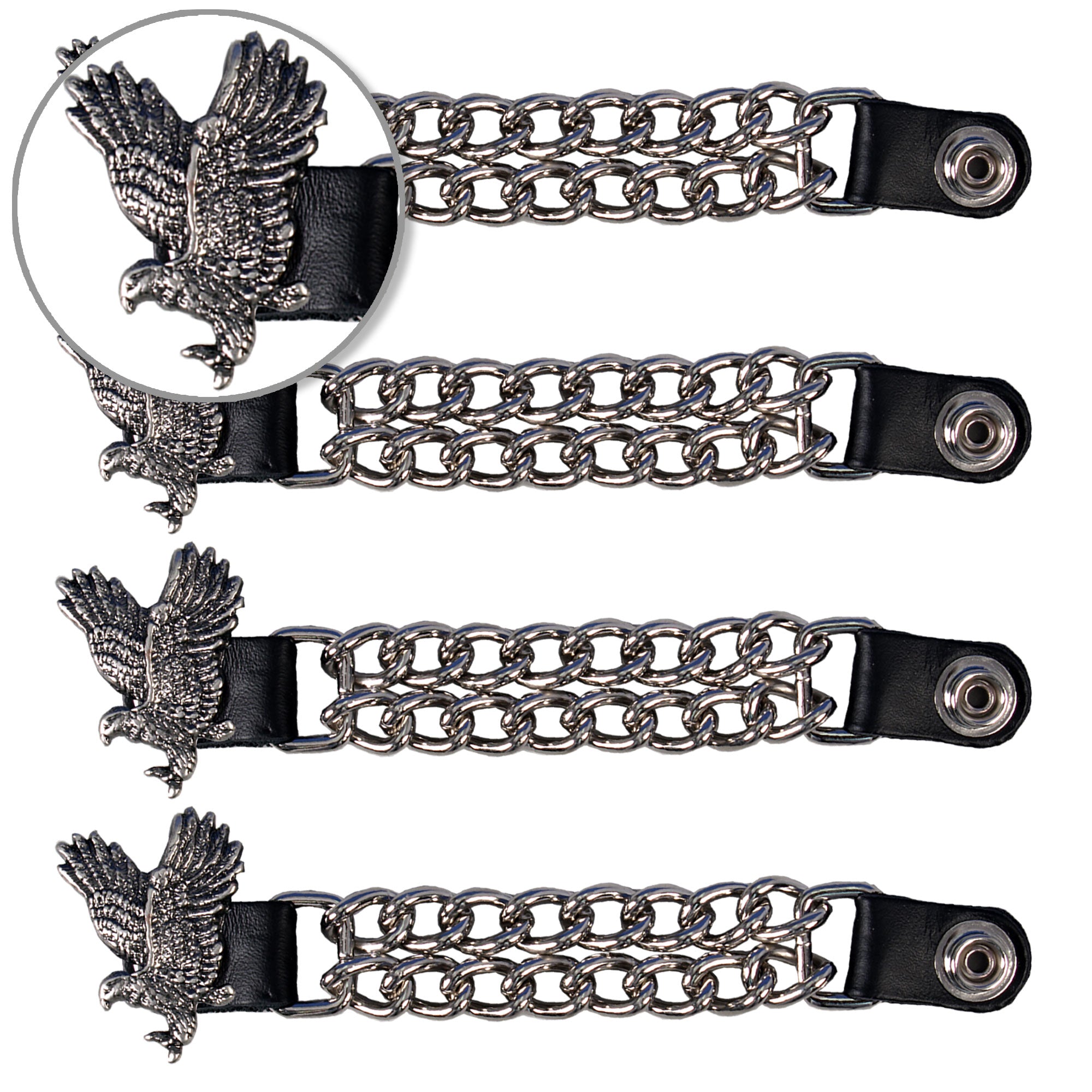 VXC1004- 4 PC SET VEST EXT FLYING EAGLE SILVER 4