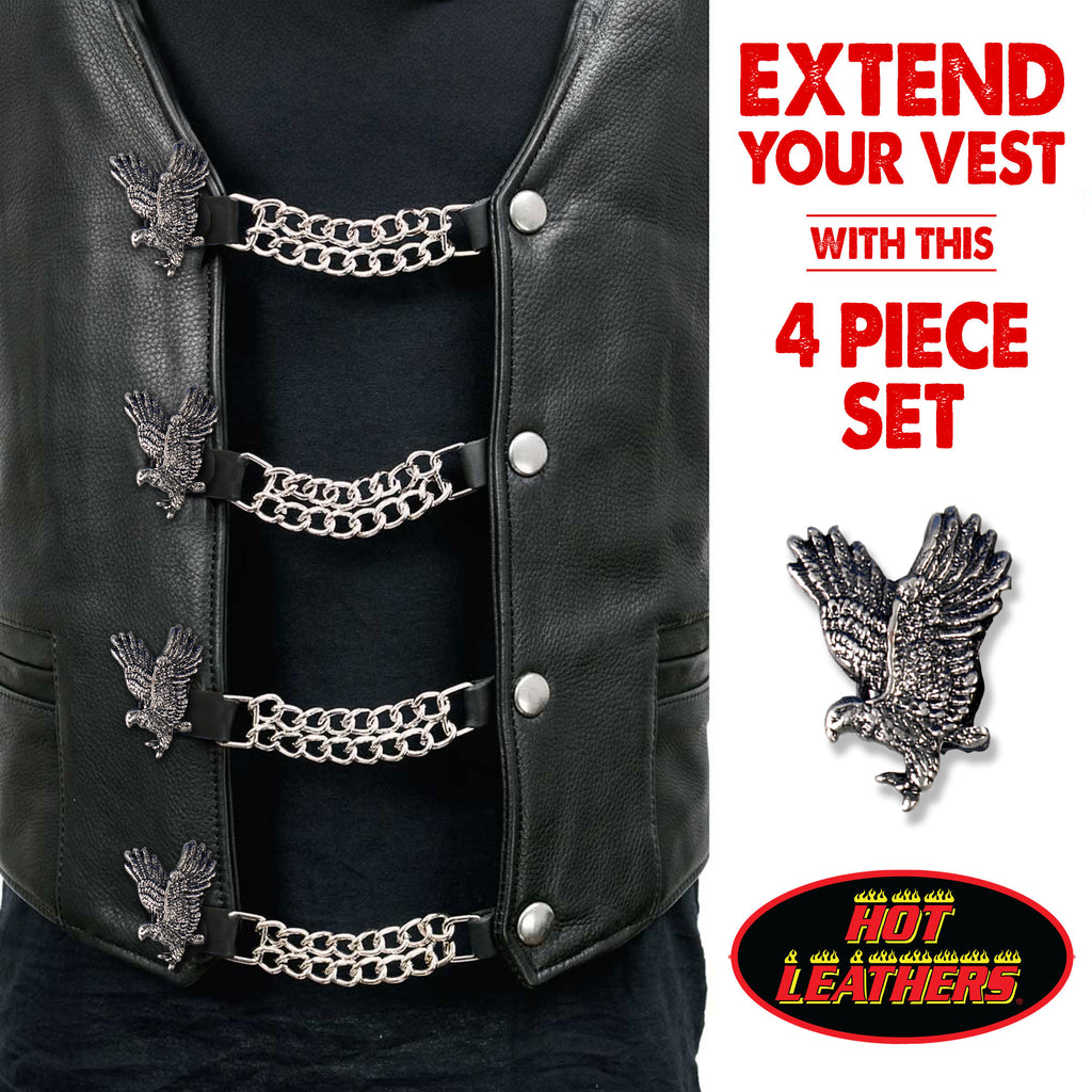 VXC1004- 4 PC SET VEST EXT FLYING EAGLE SILVER 4