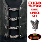 VXC1004- 4 PC SET VEST EXT FLYING EAGLE SILVER 4