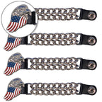 VXC1007- 4 PC SET VEST EXT EAGLE FLAG SILVER 4